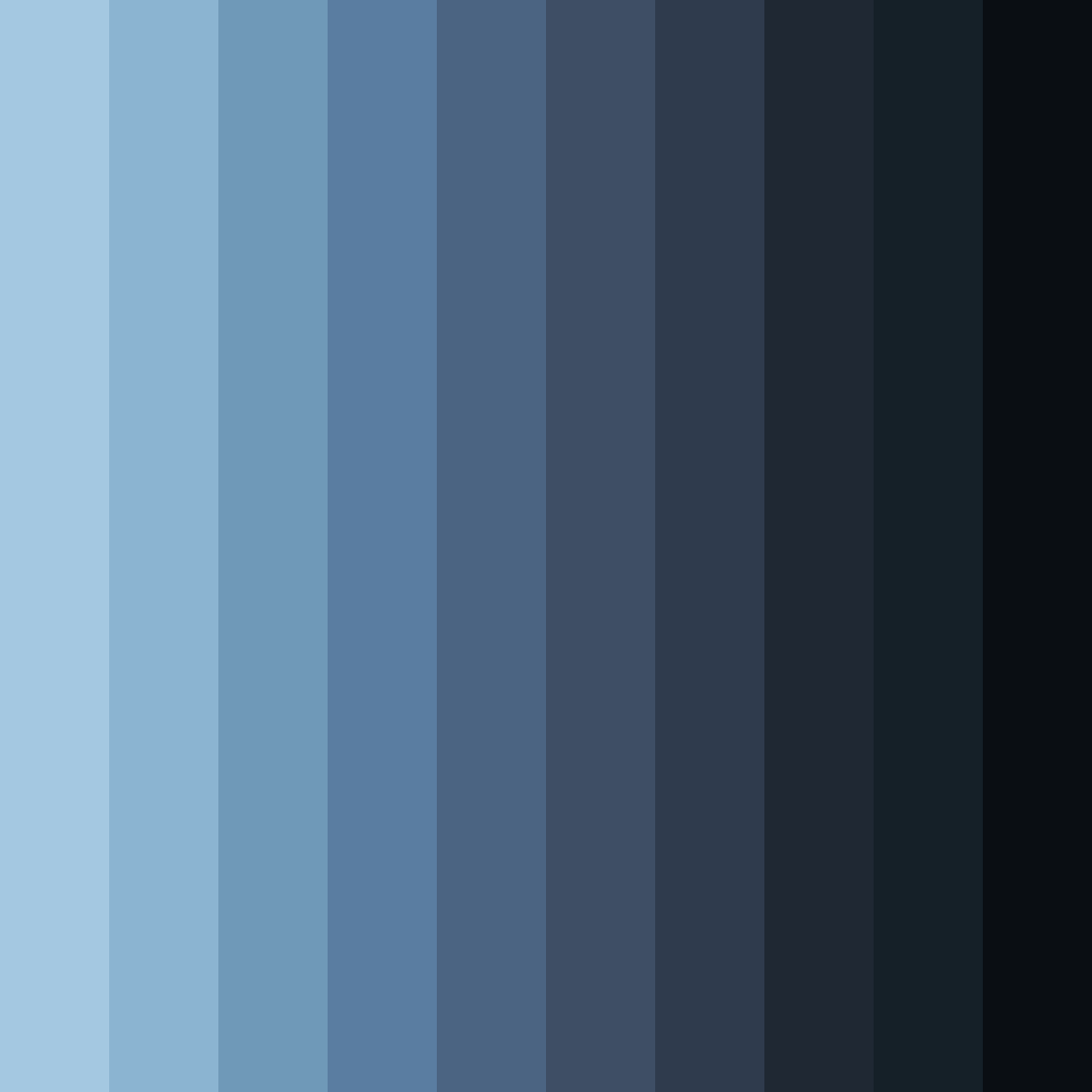 Download blue rainy morning color palette PNG image (square)