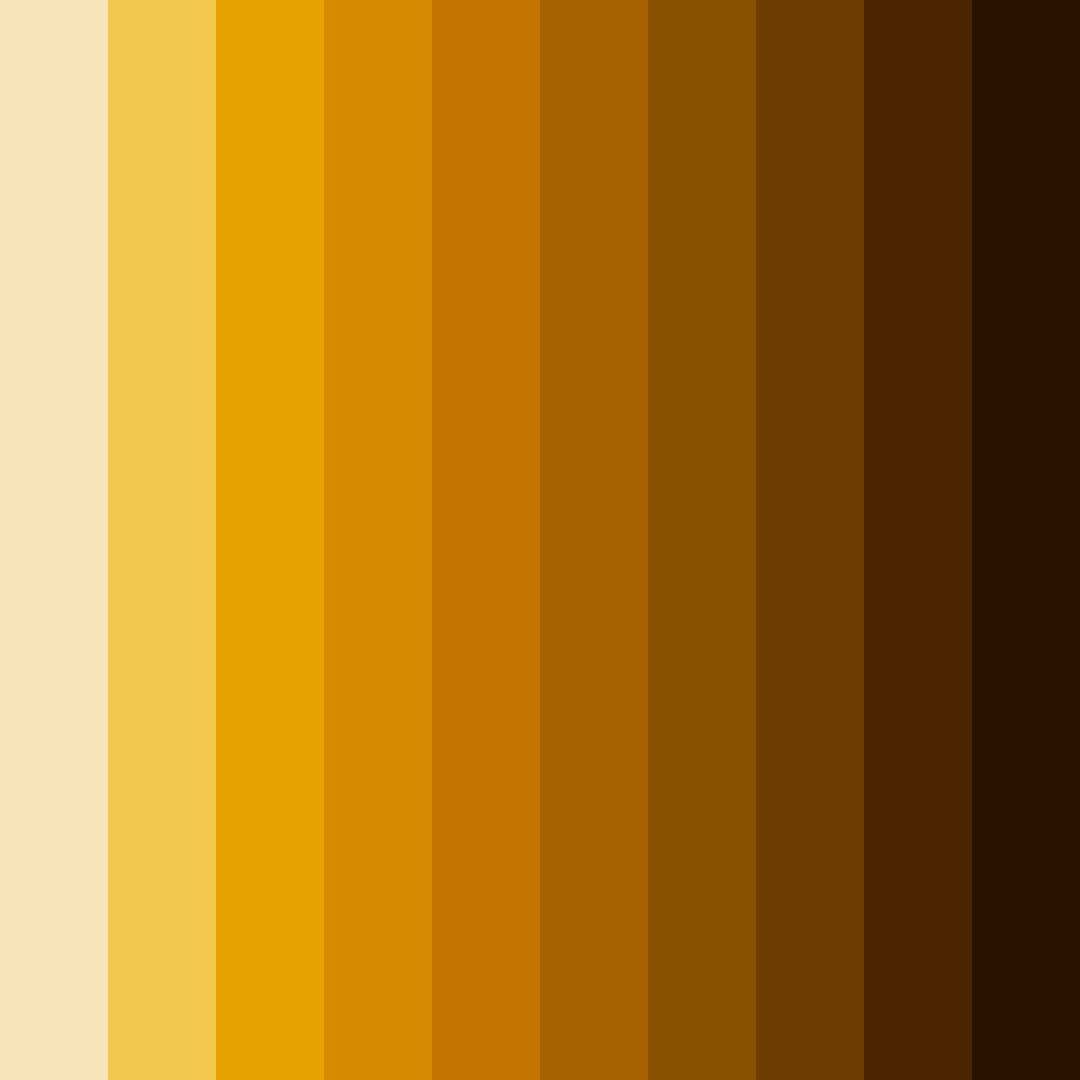 Download amber harvest color palette PNG image (square)
