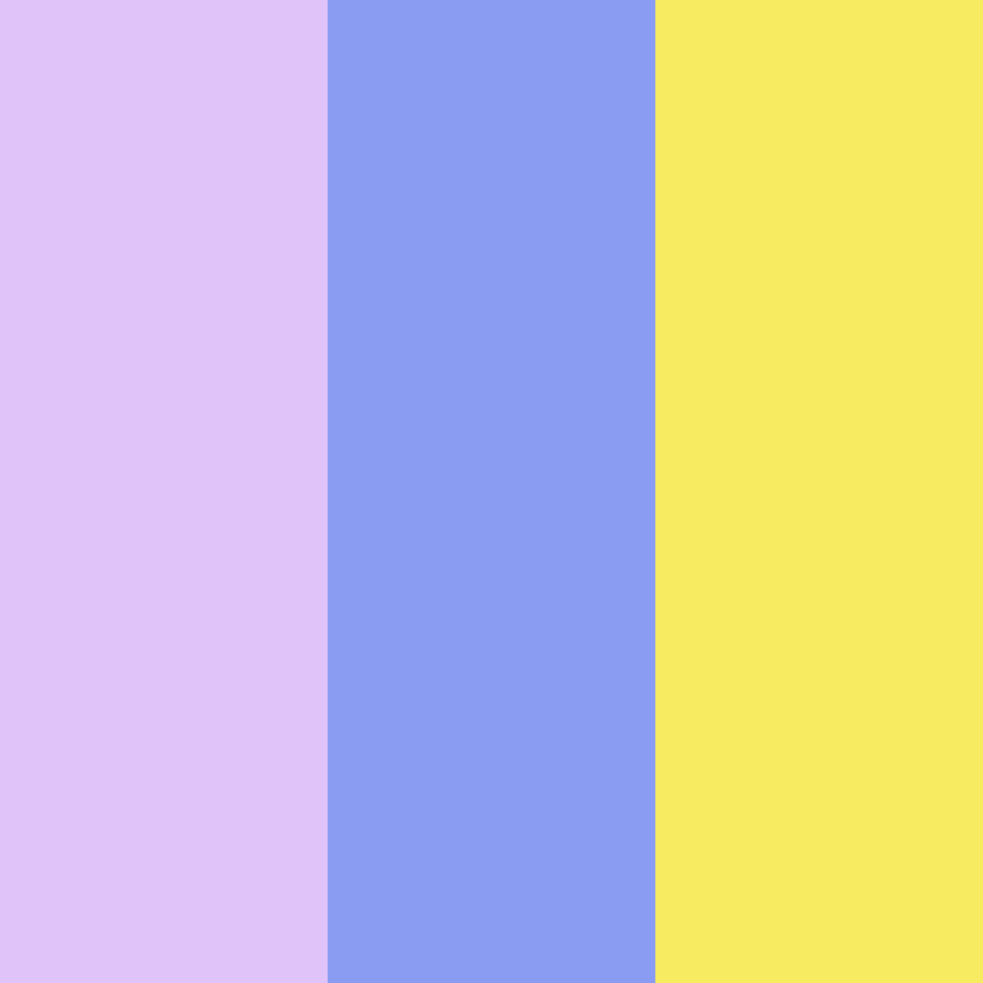 Download purple blue yellow harmony color palette PNG image (square)