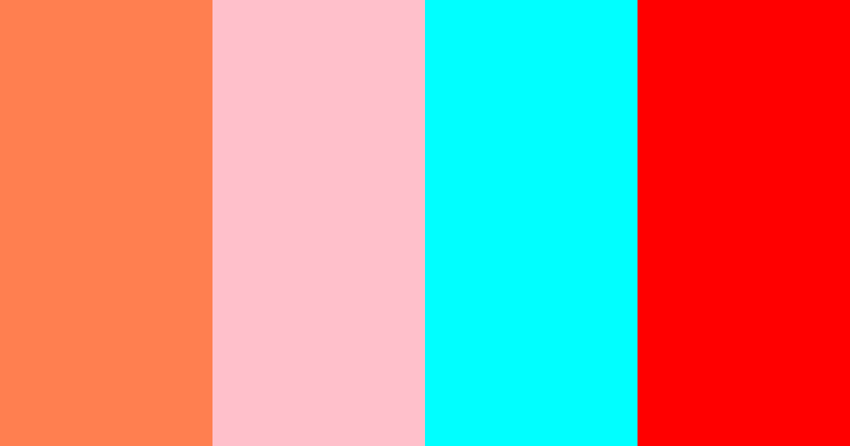 Download coral, pink, aqua, red color palette PNG image (landscape)