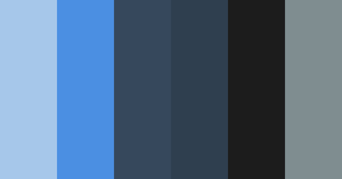 Download midnight steel dream color palette PNG image (landscape)