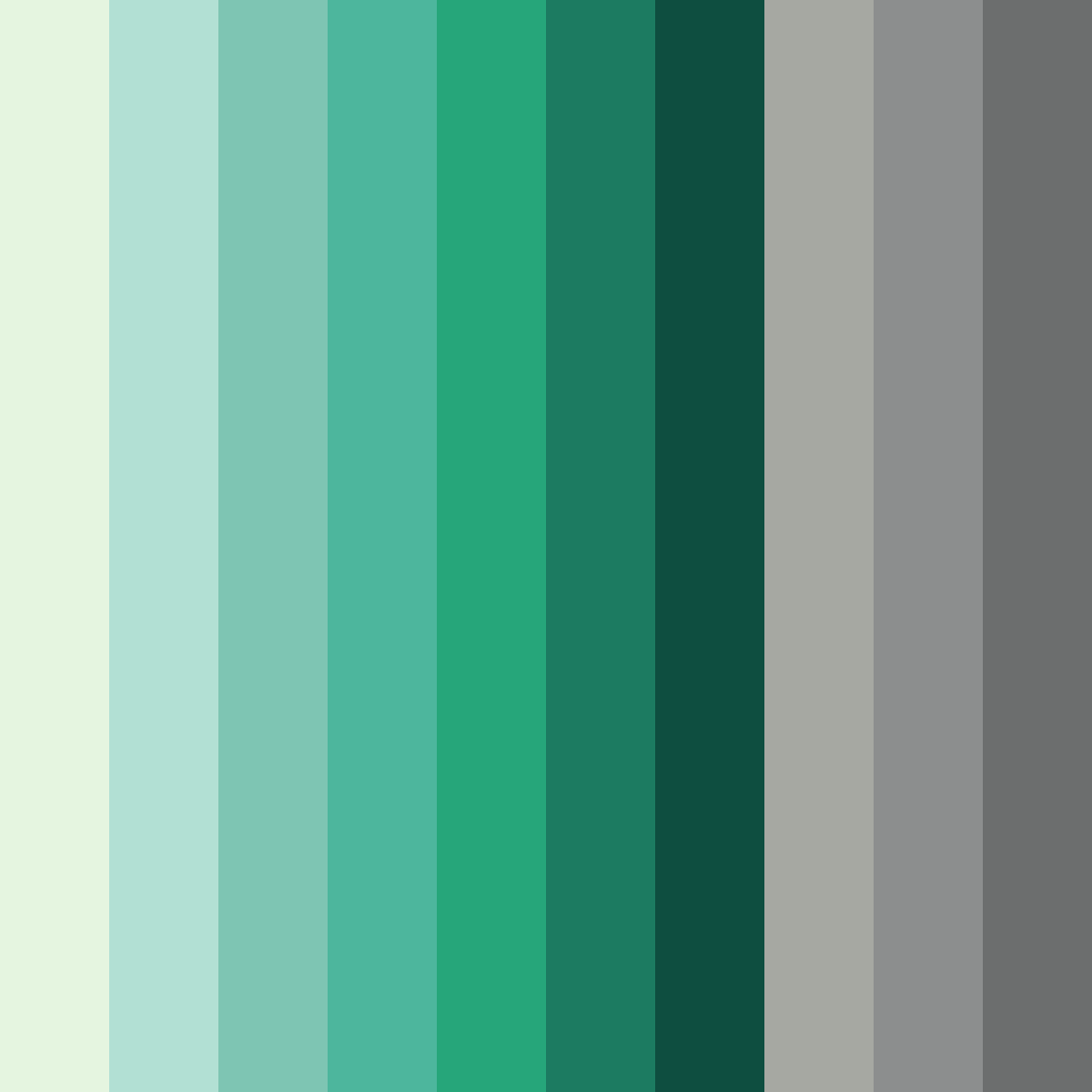Download emerald elegance color palette PNG image (square)