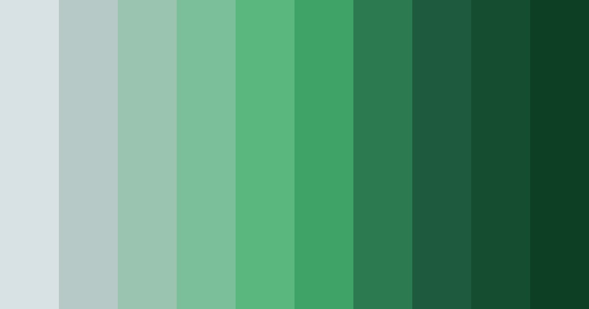 Download emerald silver color palette PNG image (landscape)