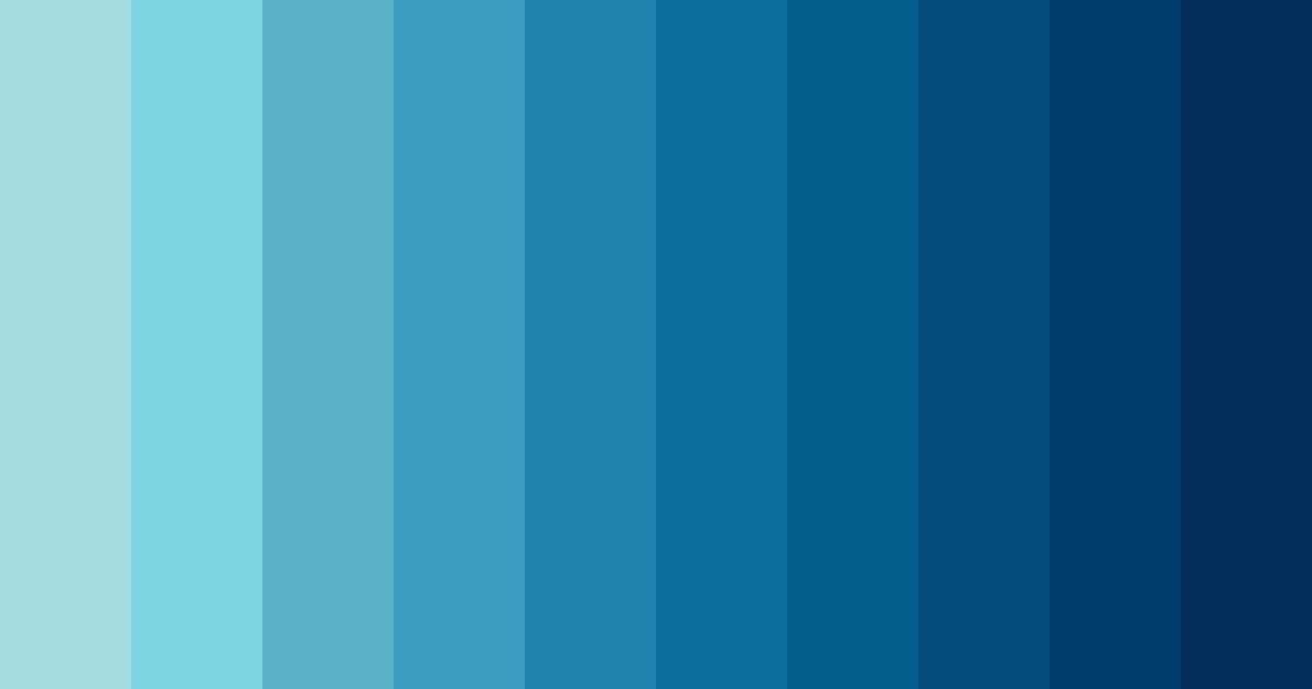 Download tiffany blue ocean color palette PNG image (landscape)