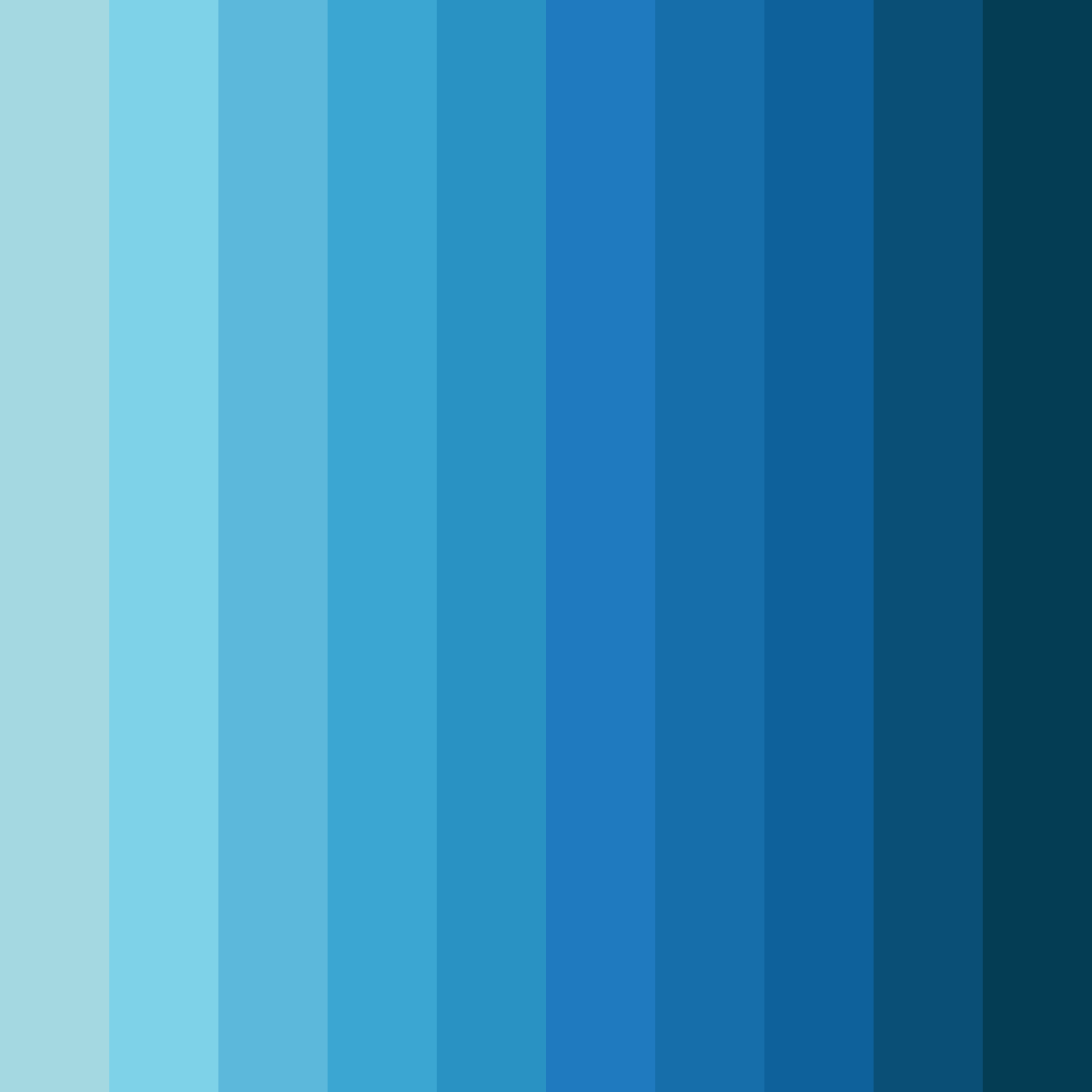 Download azure tide color palette PNG image (square)
