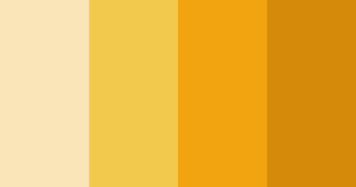 Download golden honey harvest color palette PNG image (landscape)