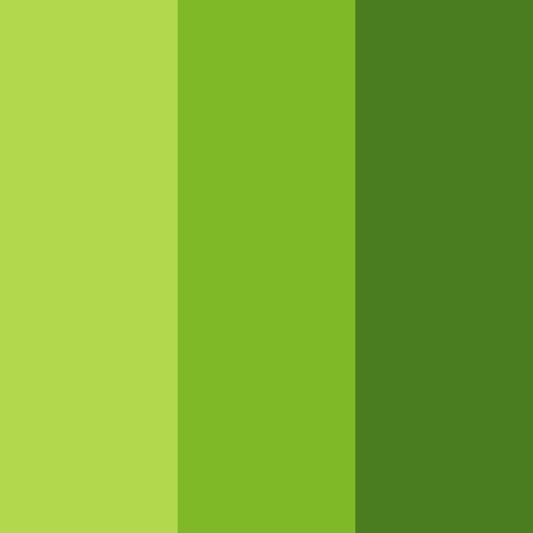 Download lush green symphony color palette PNG image (square)