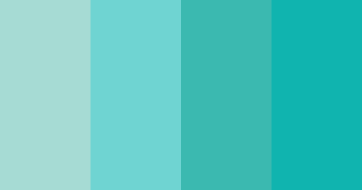 Download teal beach color palette PNG image (landscape)