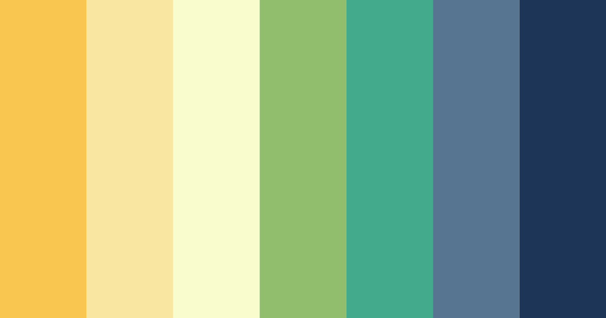 Download shades of yellow and green color palette PNG image (landscape)