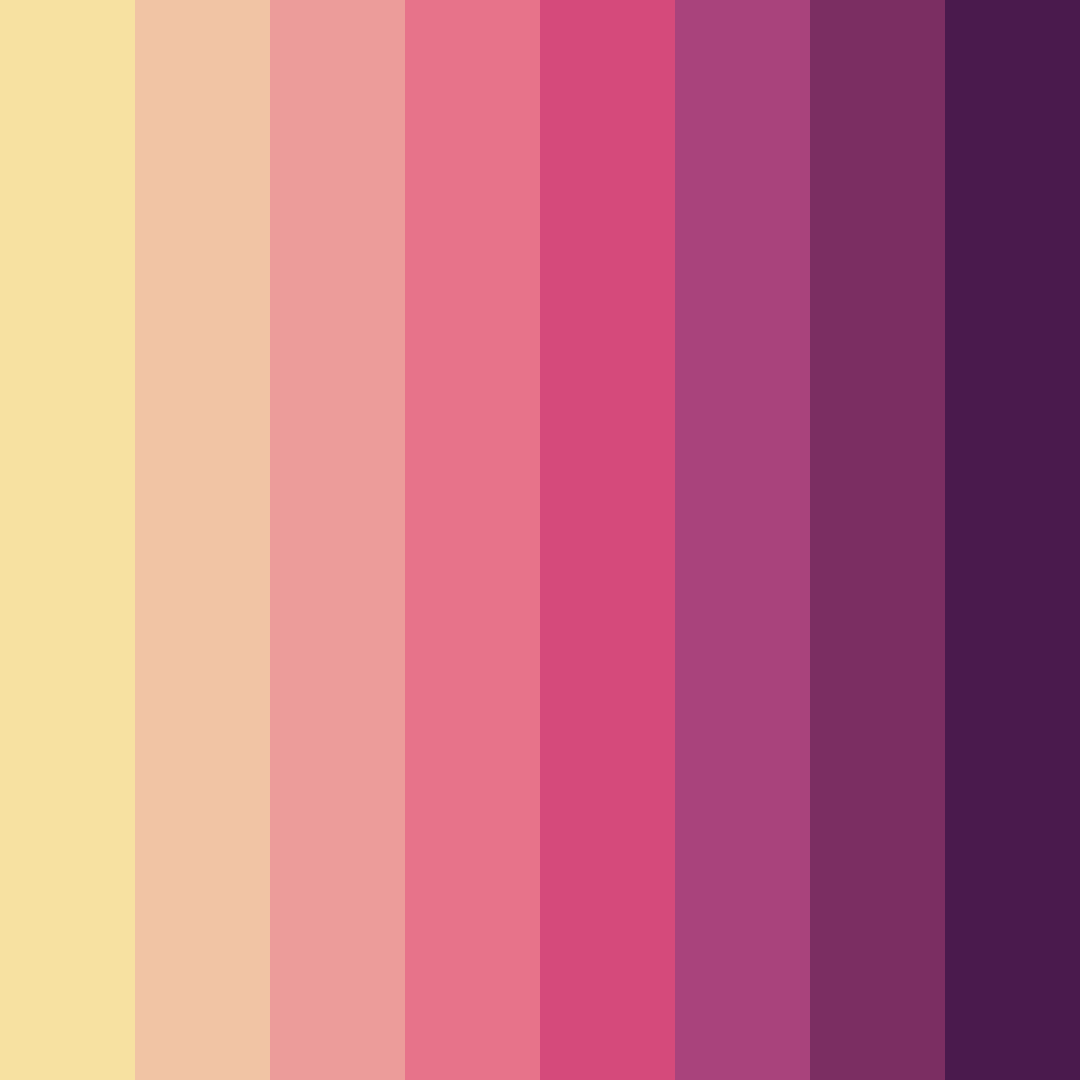 Download blossom dusk color palette PNG image (square)