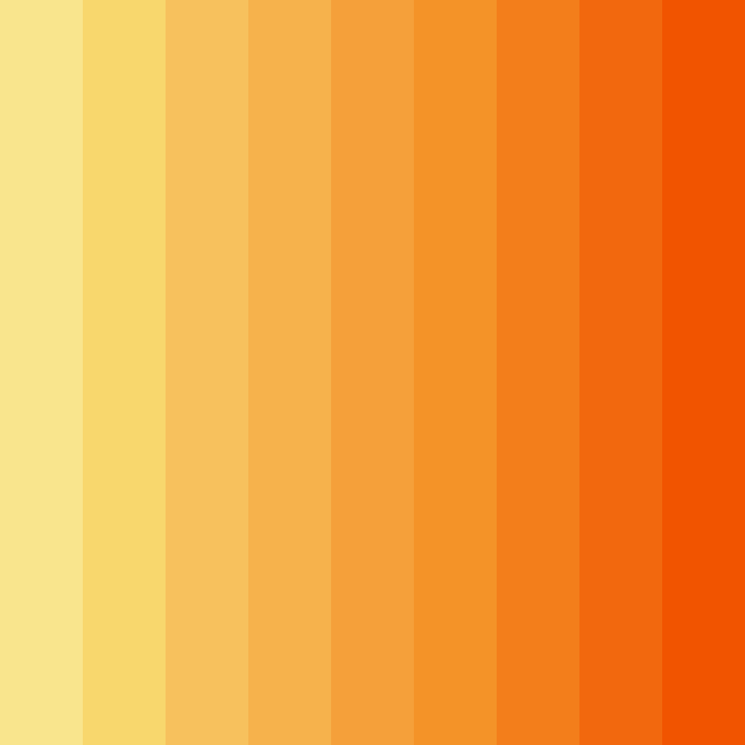 Download yellow sunset color palette PNG image (square)