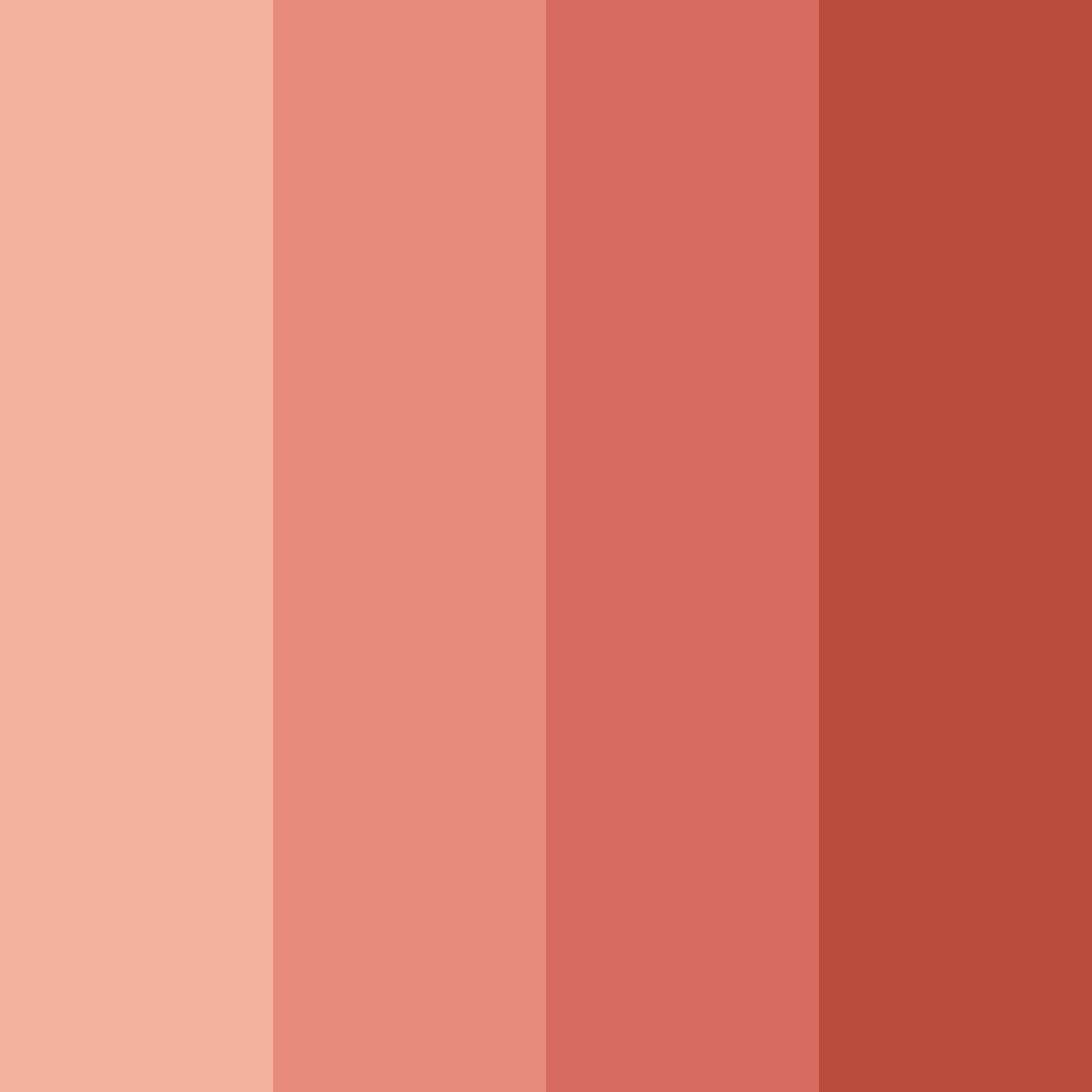 Download coral sunset color palette PNG image (square)