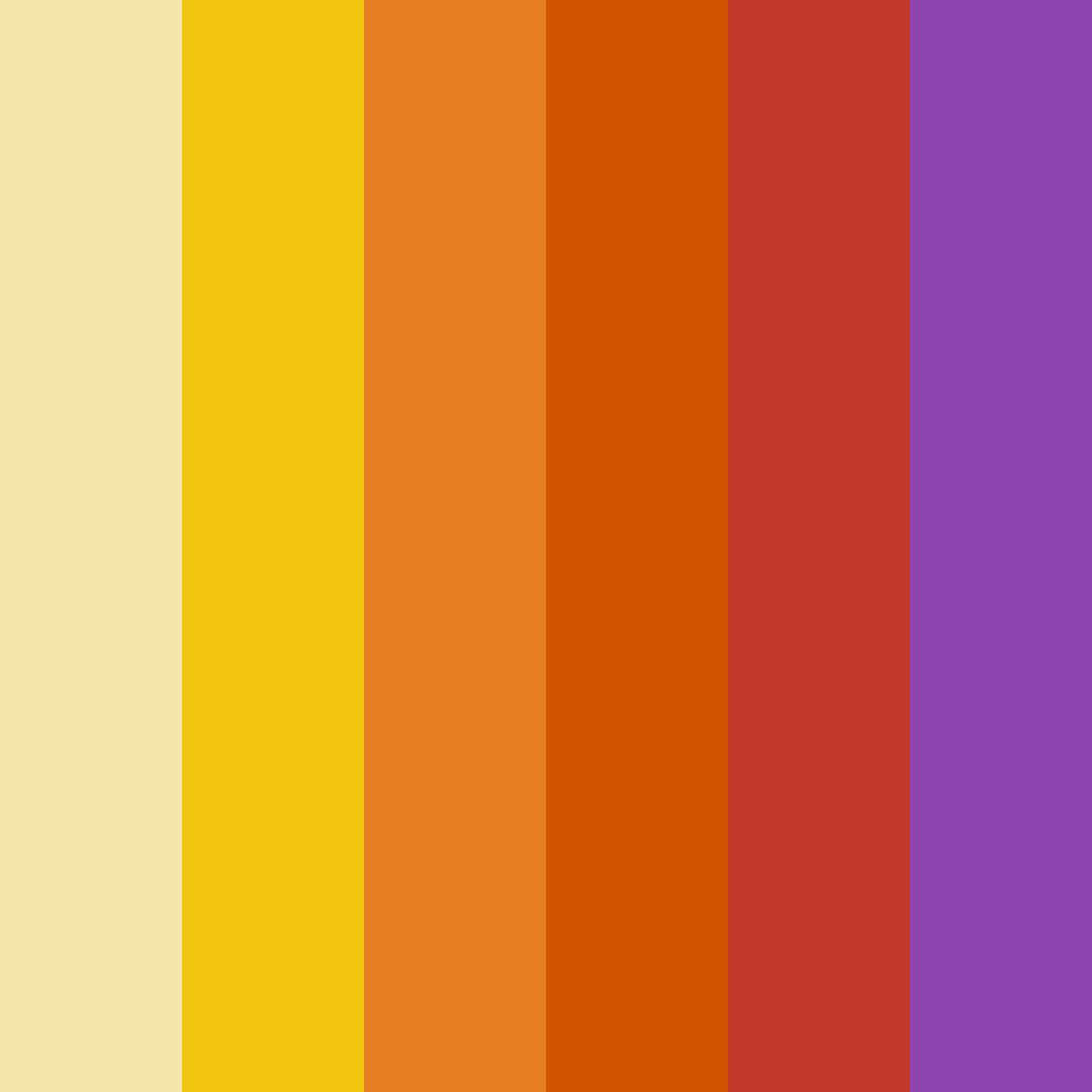 Download autumn ember symphony color palette PNG image (square)