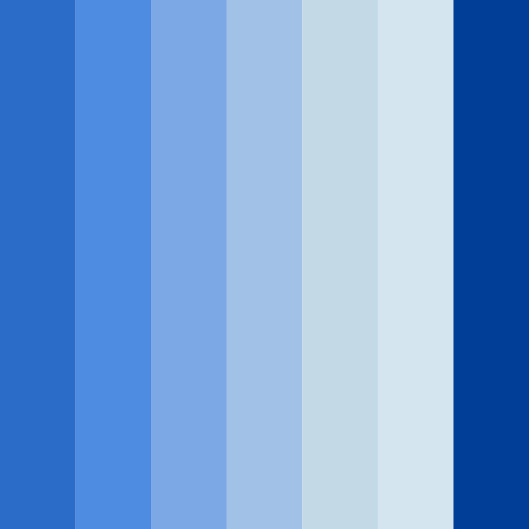 Download blue horizon color palette PNG image (square)