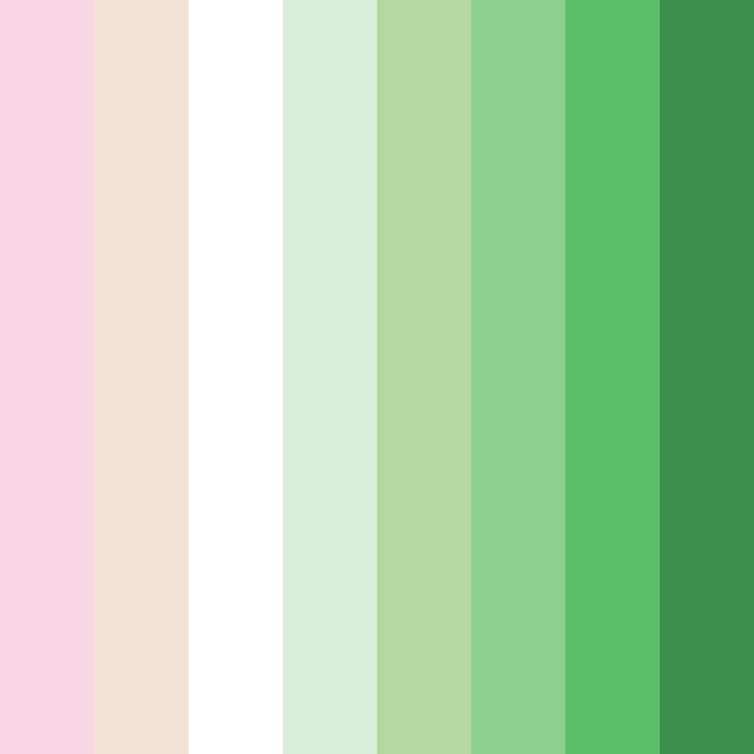 Download whispers of spring color palette PNG image (square)