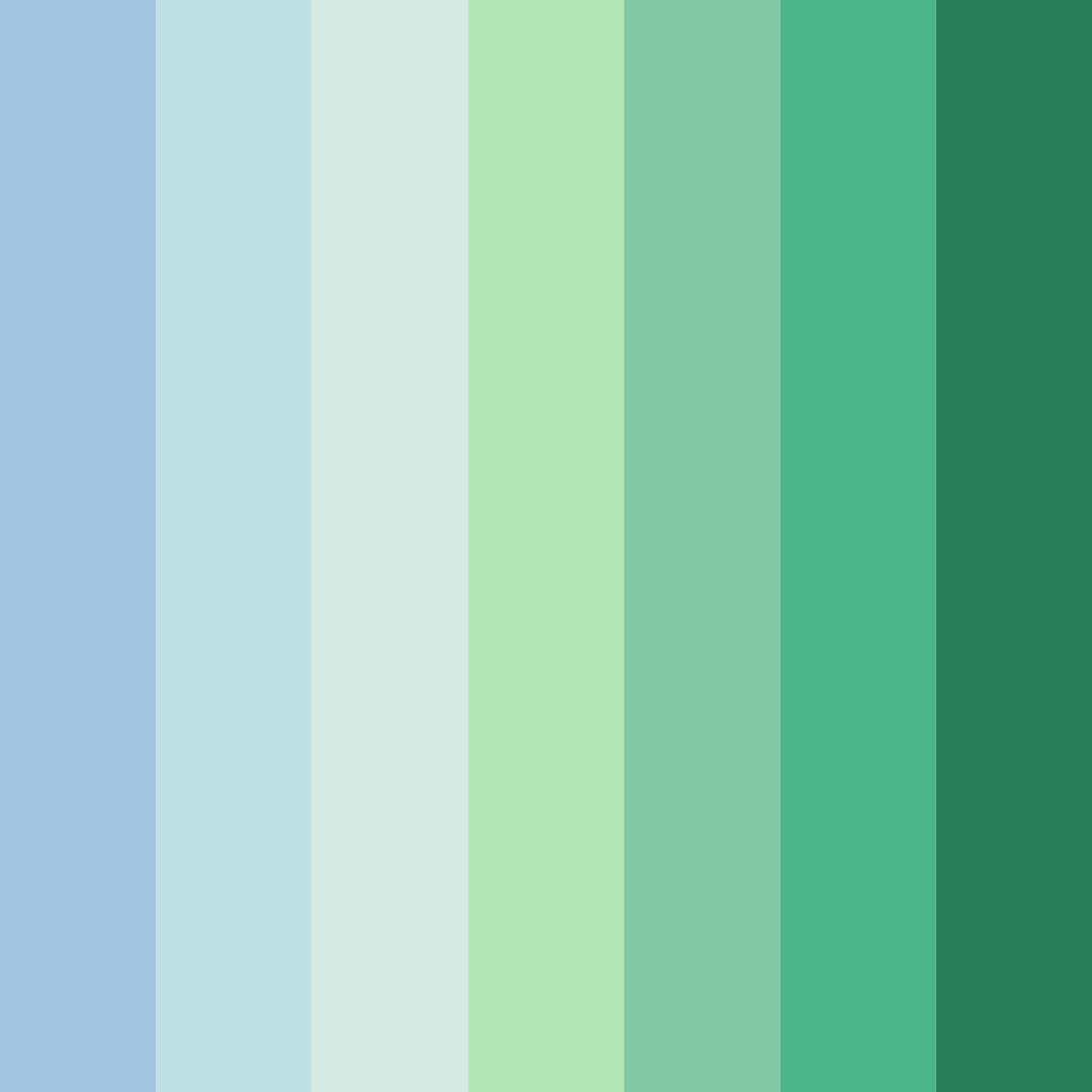 Download serene horizon color palette PNG image (square)