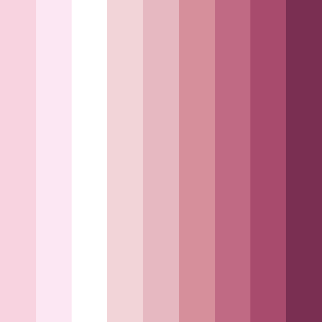 Download pink shades color palette PNG image (square)