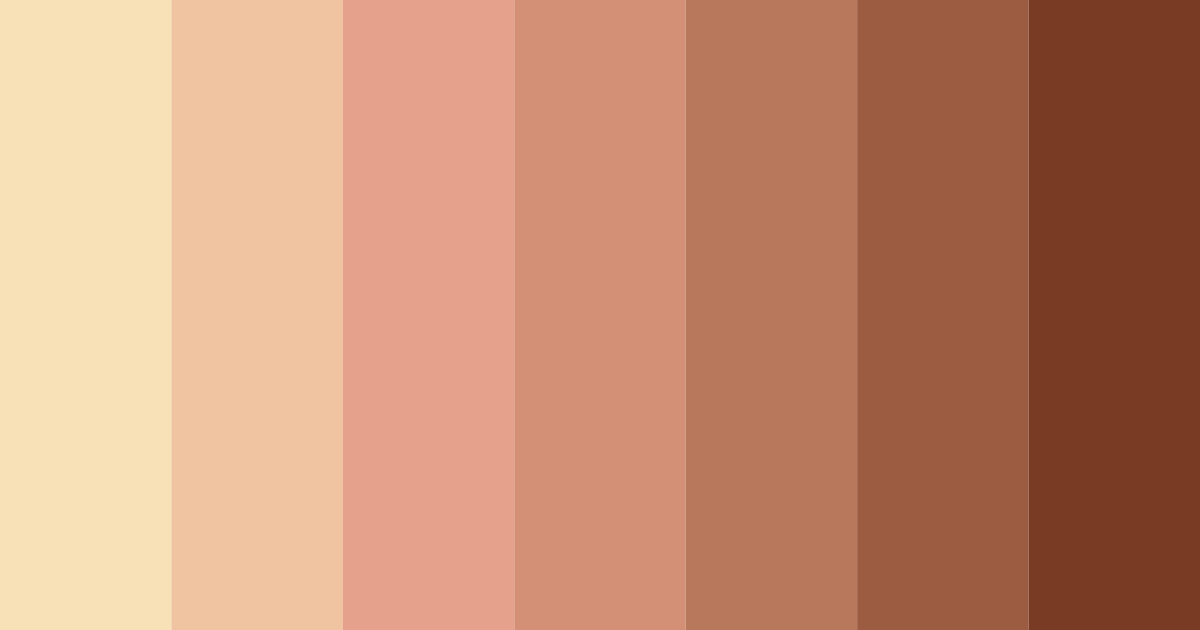 Download warm brown color palette PNG image (landscape)