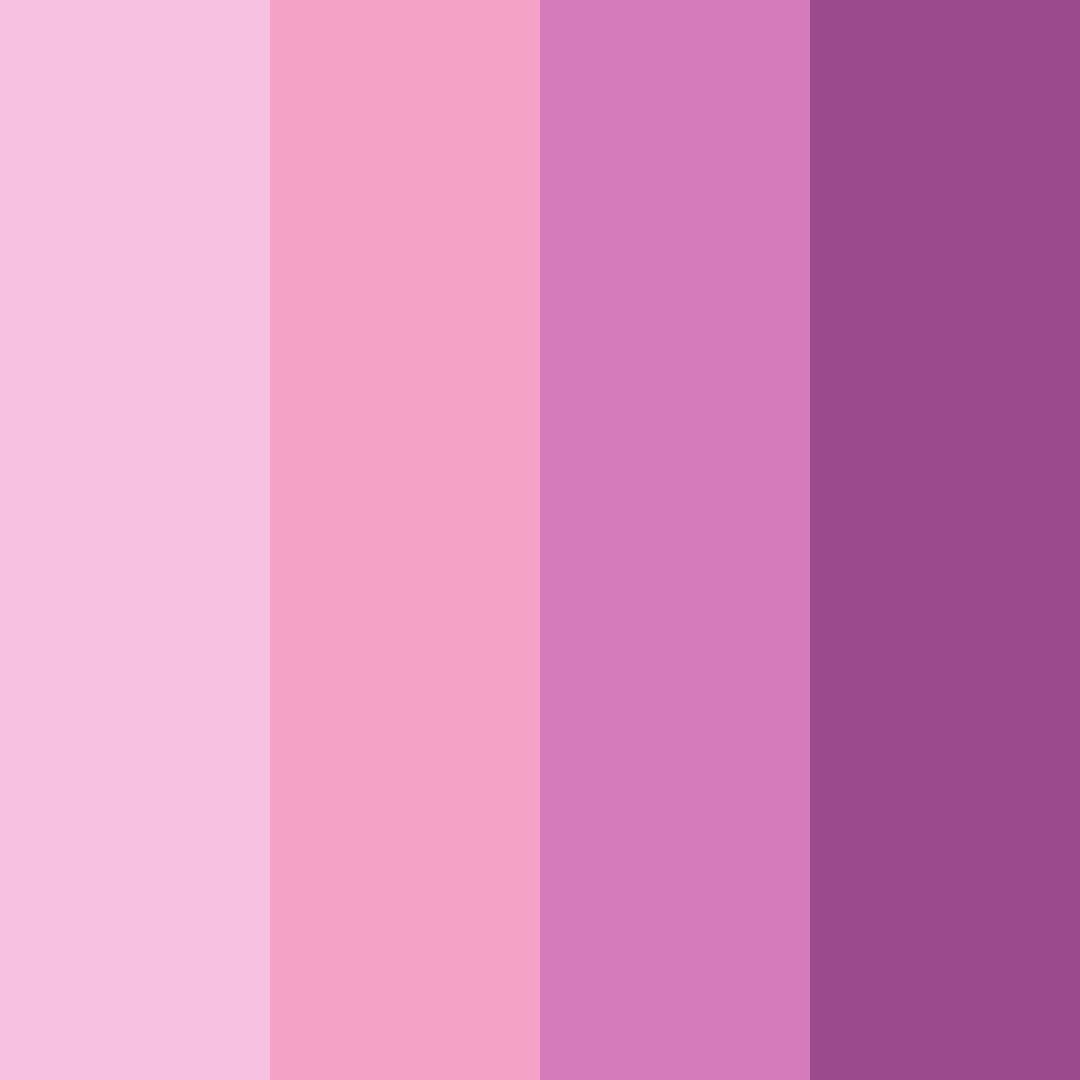 Download blushing blossoms color palette PNG image (square)