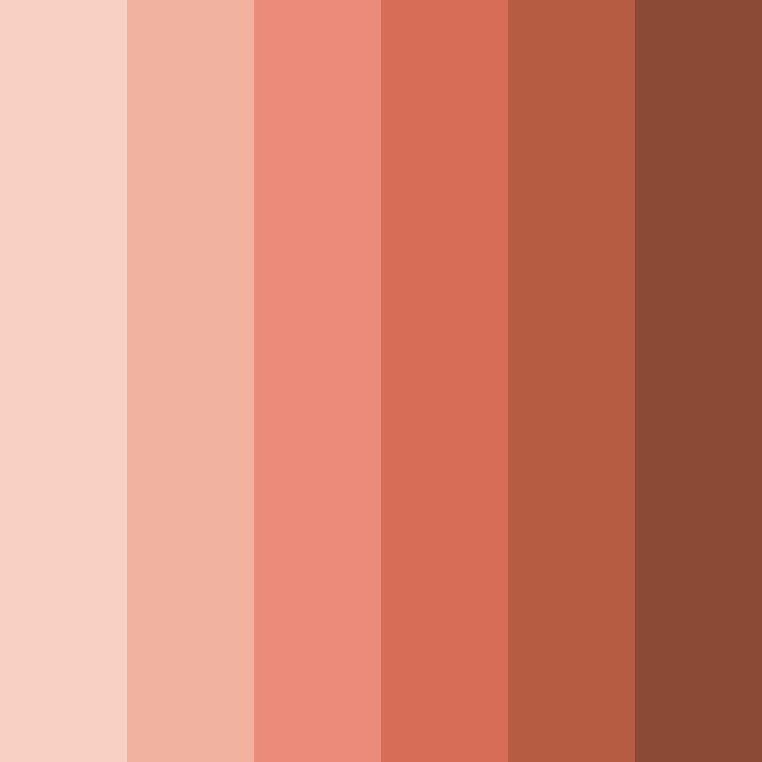 Download warm skin color palette PNG image (square)