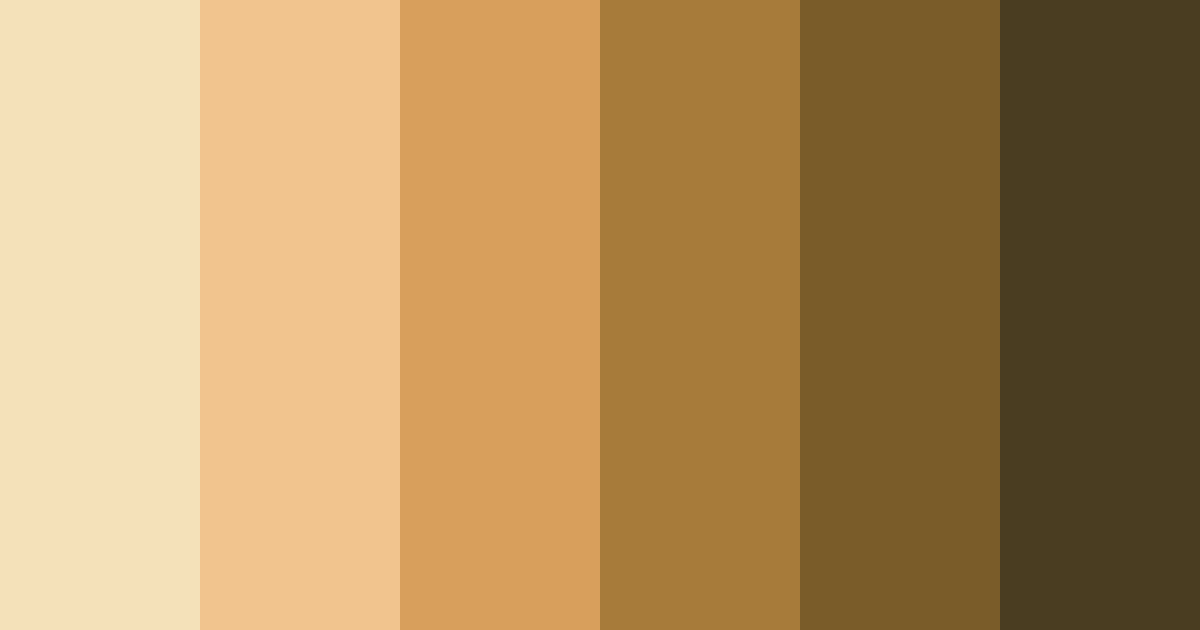 Download nutty tart delight color palette PNG image (landscape)