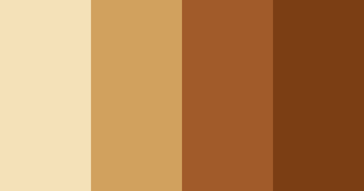 Download brown gradient color palette PNG image (landscape)