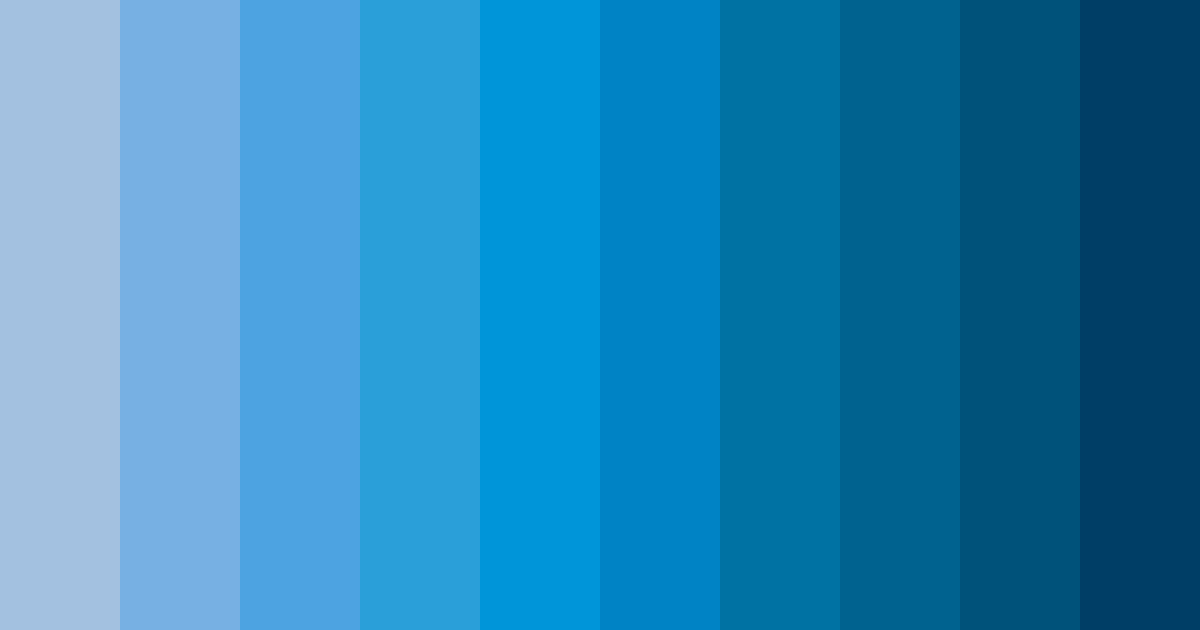 Download sky blue shades color palette PNG image (landscape)