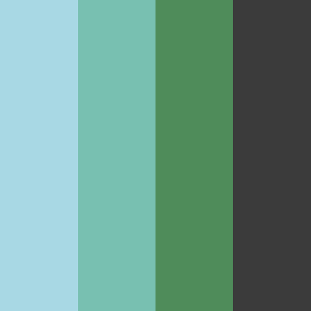 Download shades of blue green gray color palette PNG image (square)