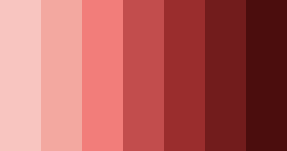 Download shades of red alga color palette PNG image (landscape)