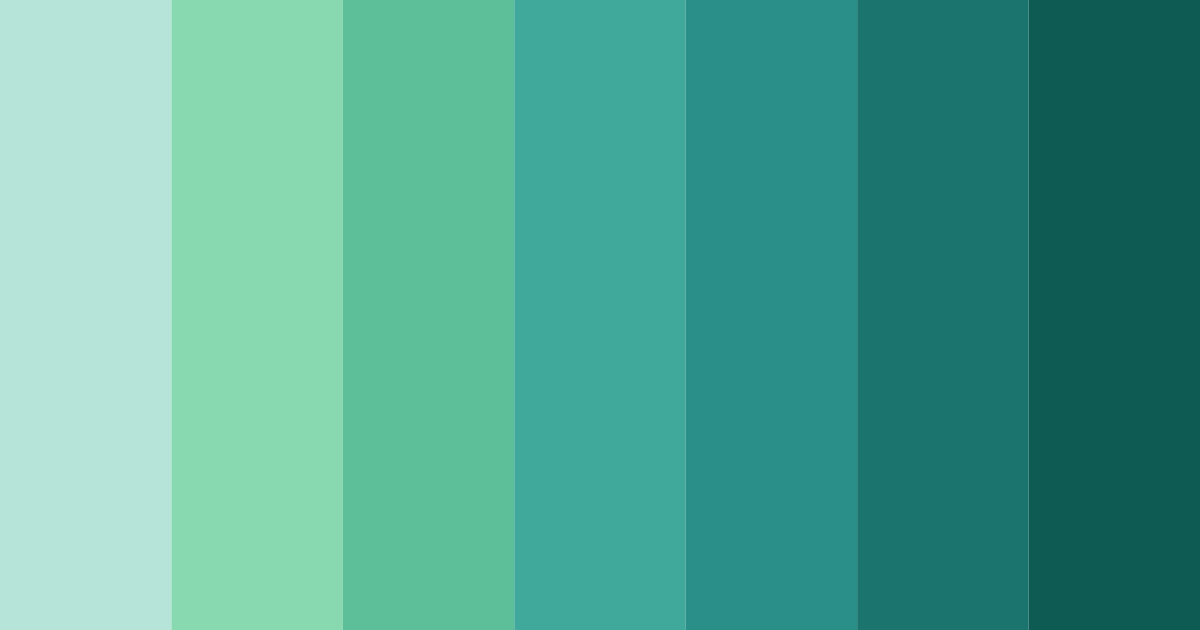 Download emerald tide color palette PNG image (landscape)