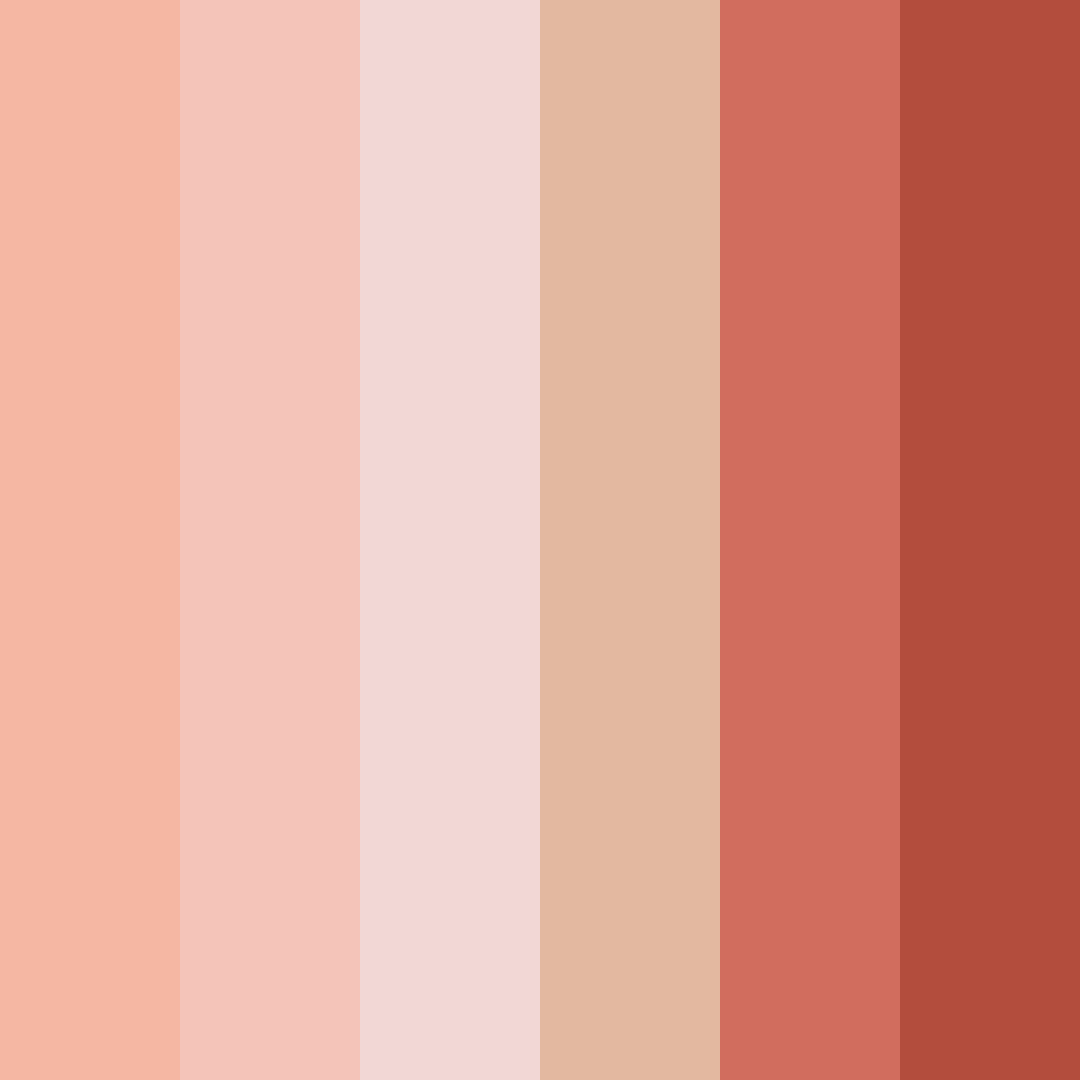 Download rosy ember sunset color palette PNG image (square)