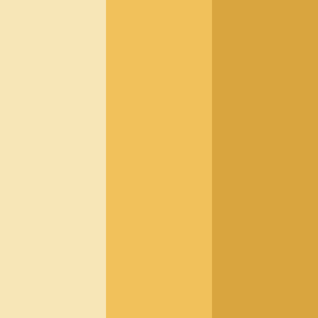 Download golden shades color palette PNG image (square)