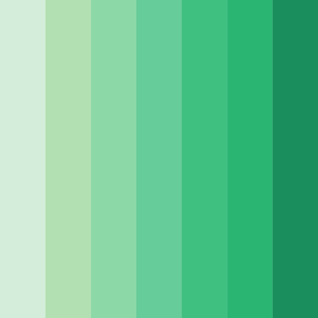 Download emerald oasis color palette PNG image (square)