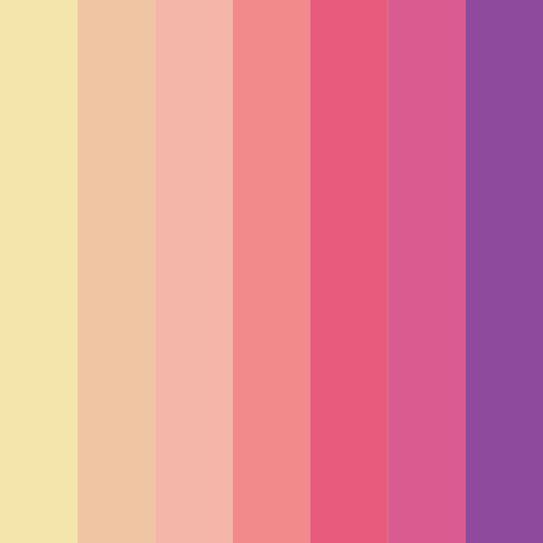 Download blossom serenade color palette PNG image (square)