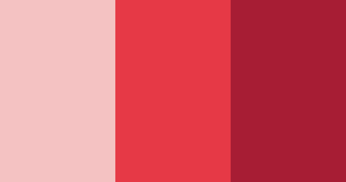 Download crimson red shades color palette PNG image (landscape)