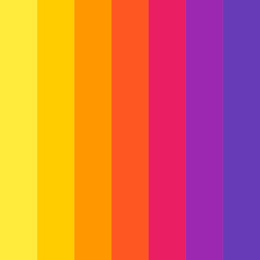 Download vibrant yellow color palette PNG image (square)