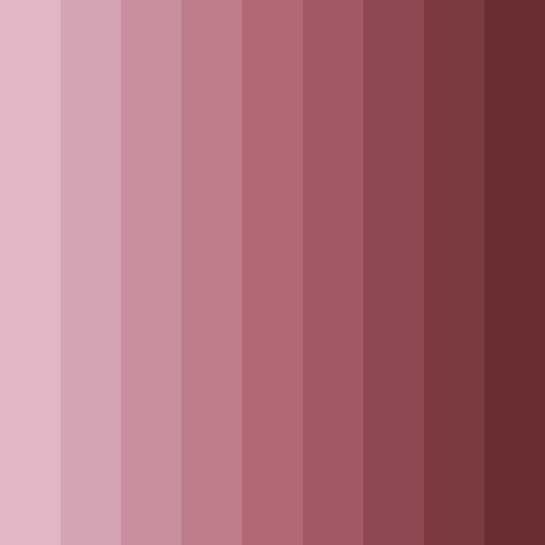 Download shades of rose color palette PNG image (square)