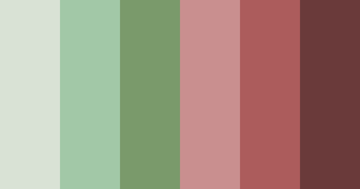 Download earthy red and green color palette PNG image (landscape)