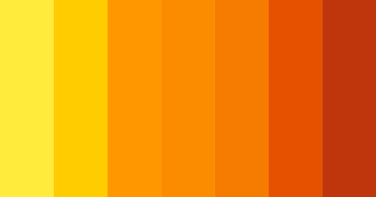 Download sunset saffron color palette PNG image (landscape)