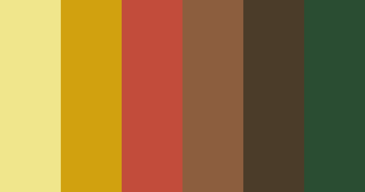 Download embers of autumn color palette PNG image (landscape)