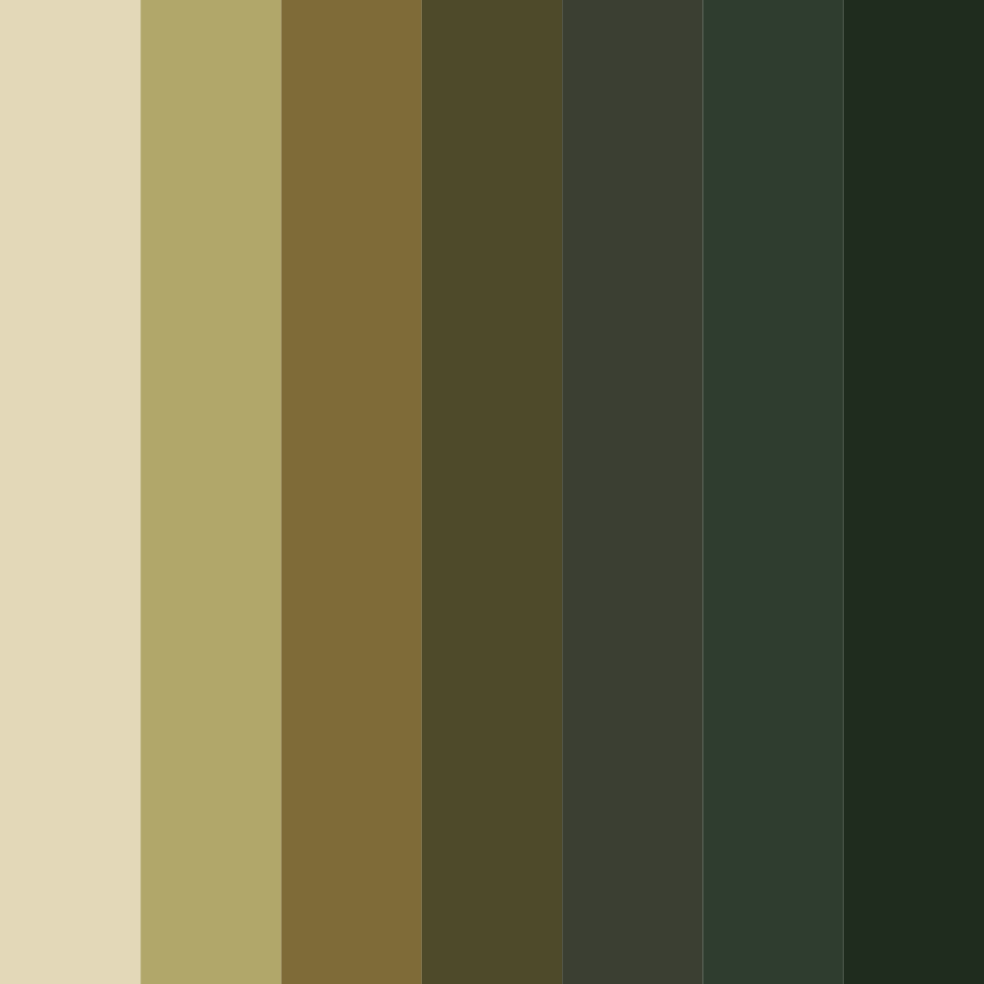 Download whispers of the forest color palette PNG image (square)