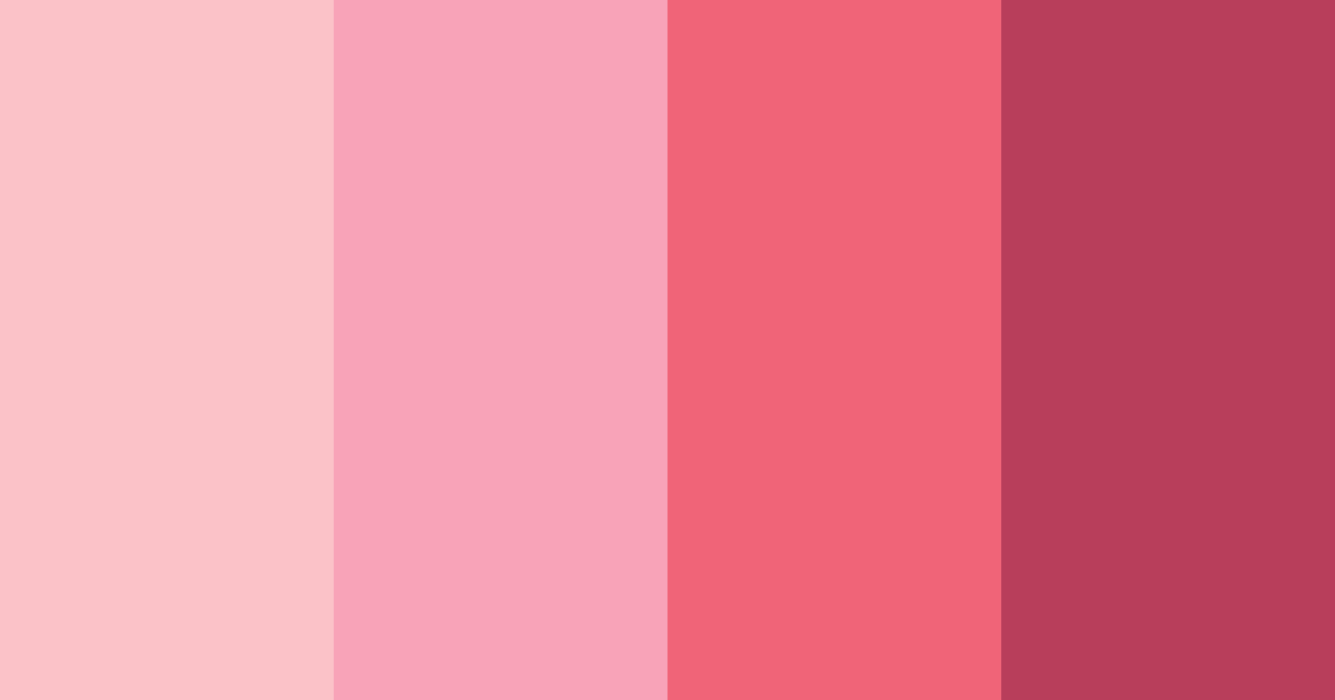 Download blushing blooms color palette PNG image (landscape)
