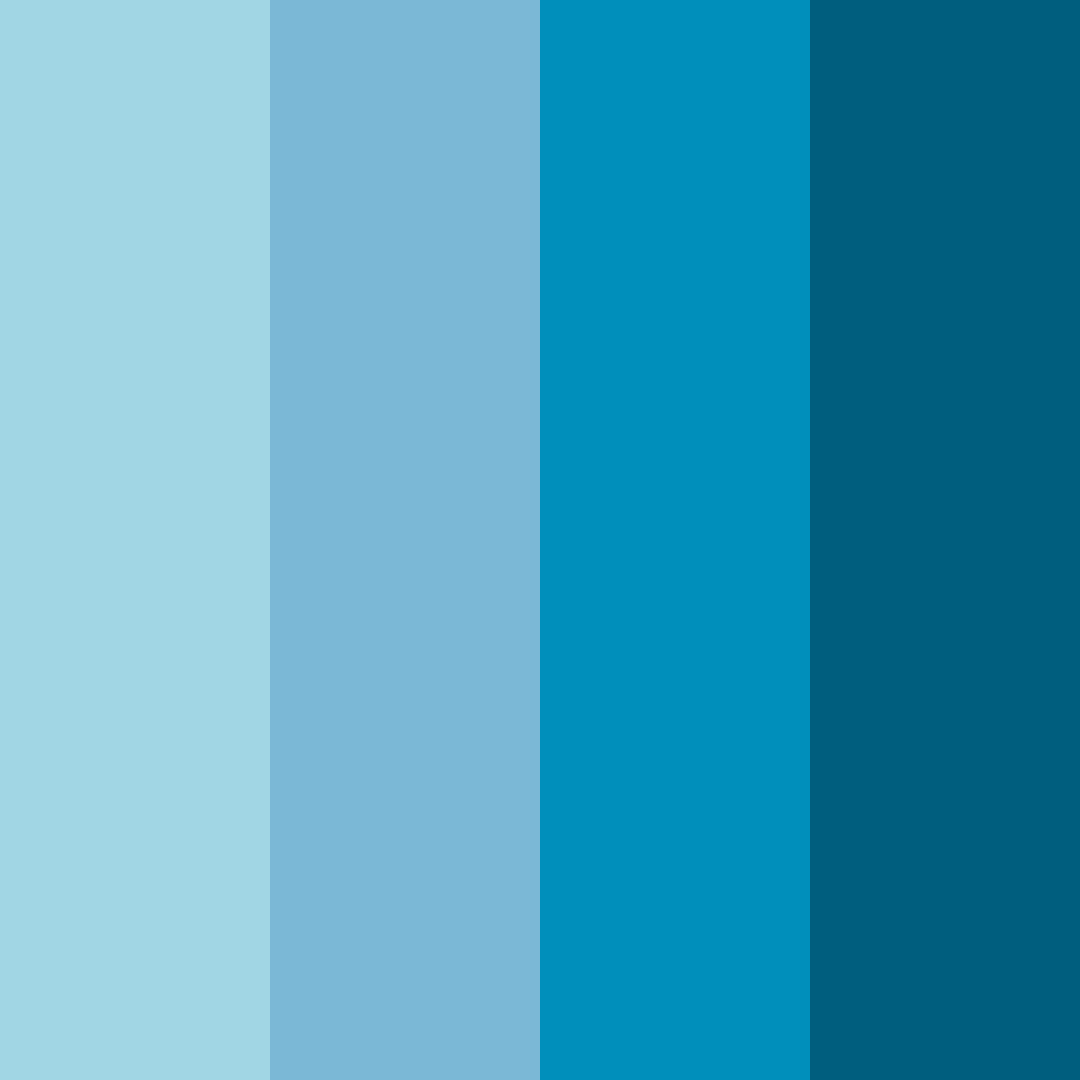 Download ocean breeze serenity color palette PNG image (square)