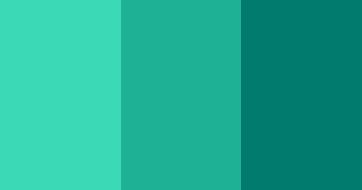 Download tropical teal dream color palette PNG image (landscape)