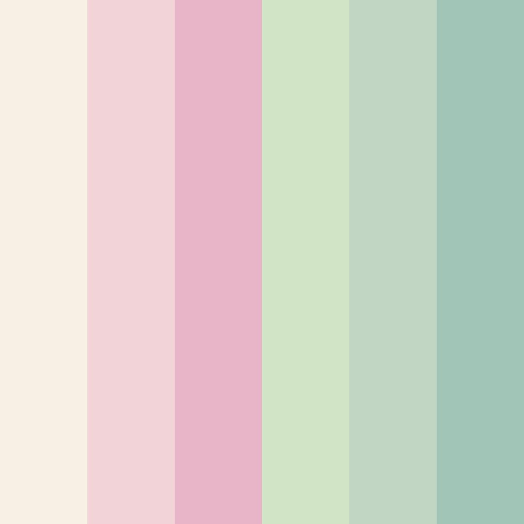 Download pastel pink color palette PNG image (square)