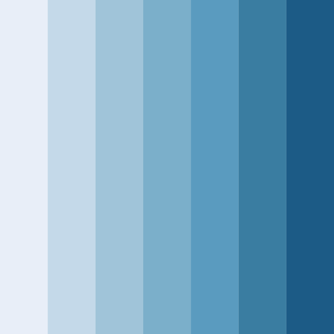 Download serene waters color palette PNG image (square)
