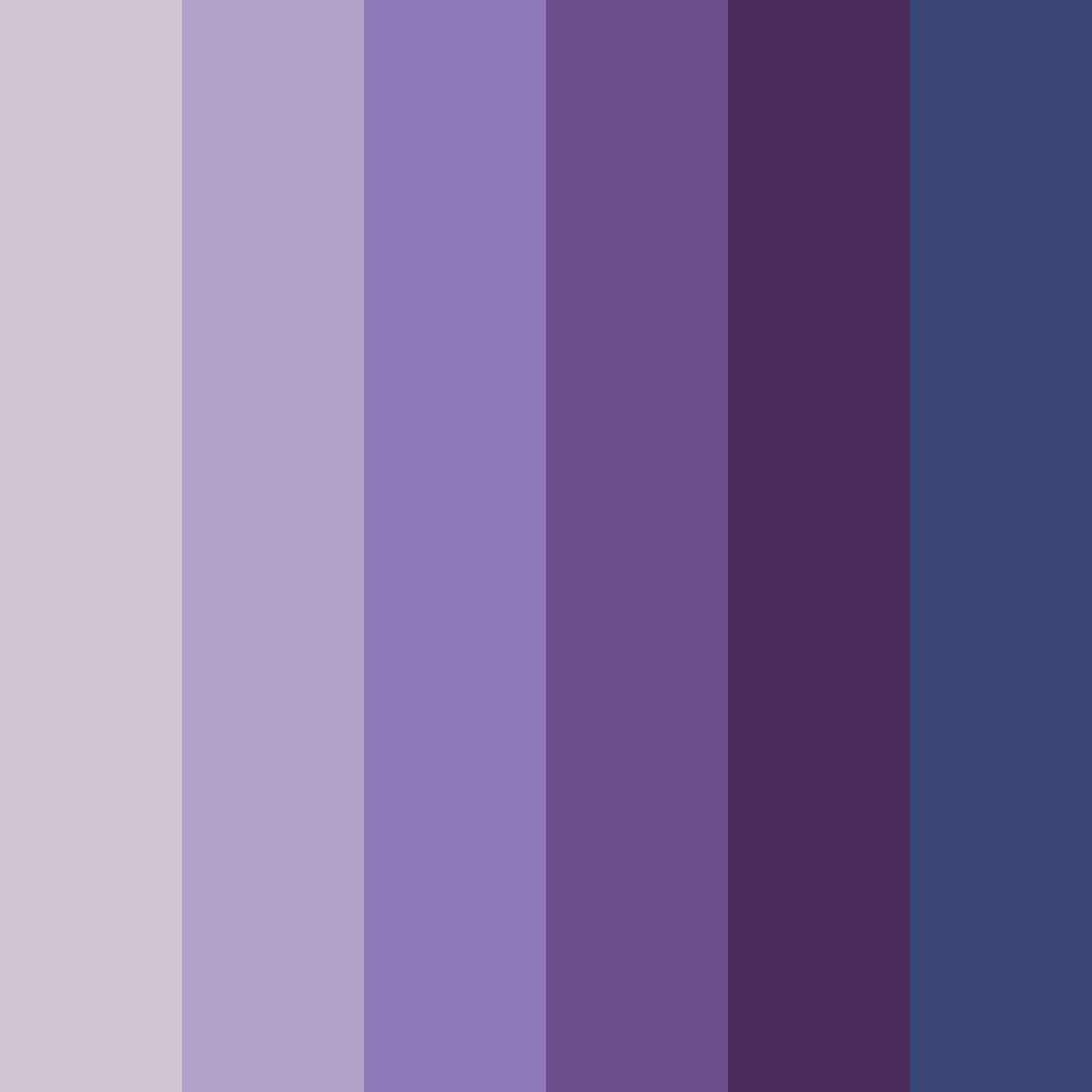 Download purple shades color palette PNG image (square)