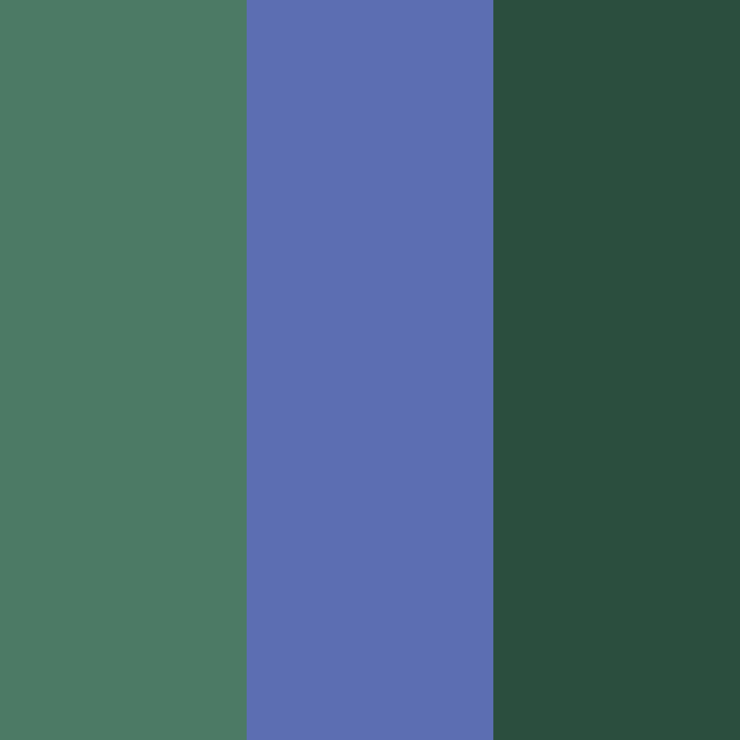 Download shades of green and blue color palette PNG image (square)