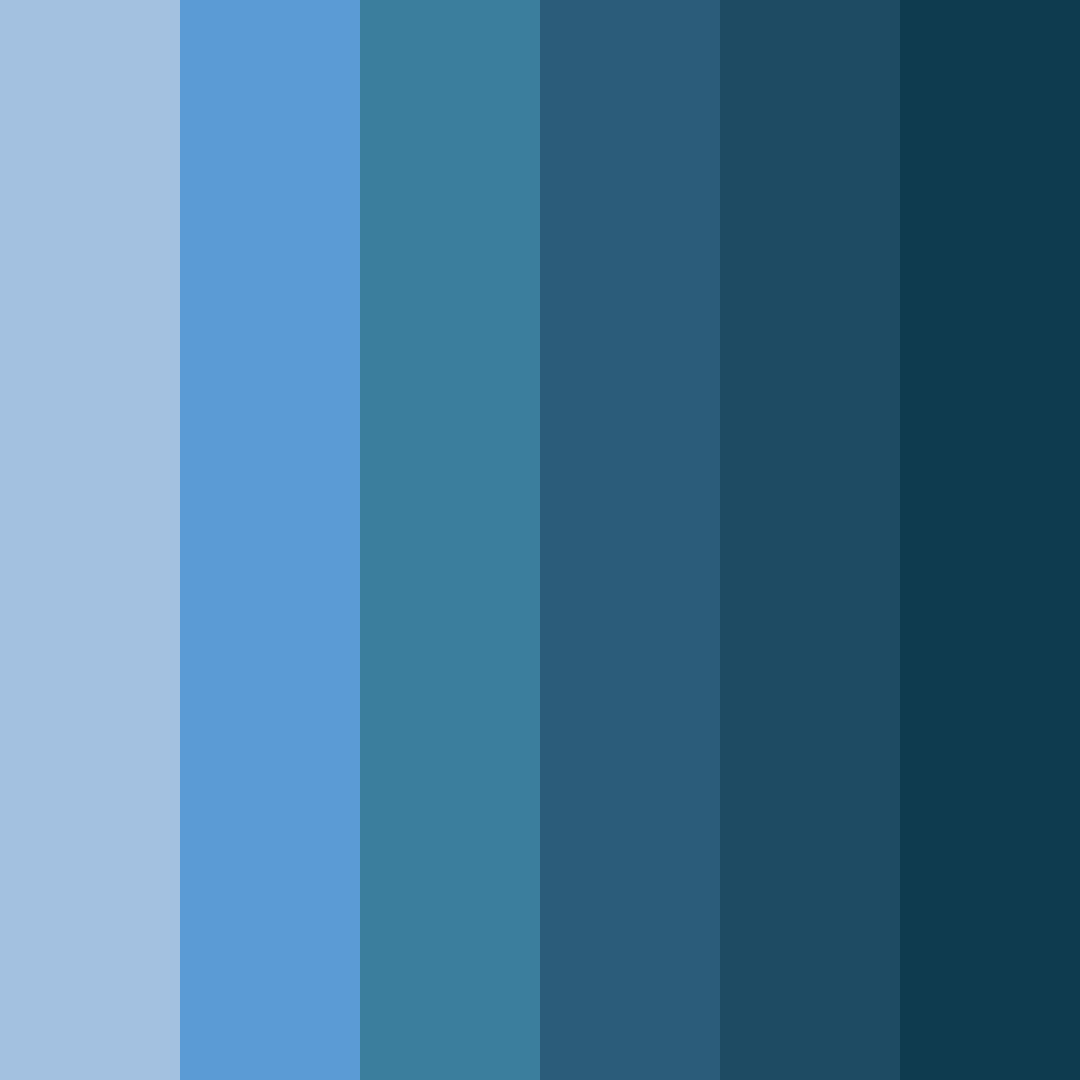 Download navy blue shades color palette PNG image (square)