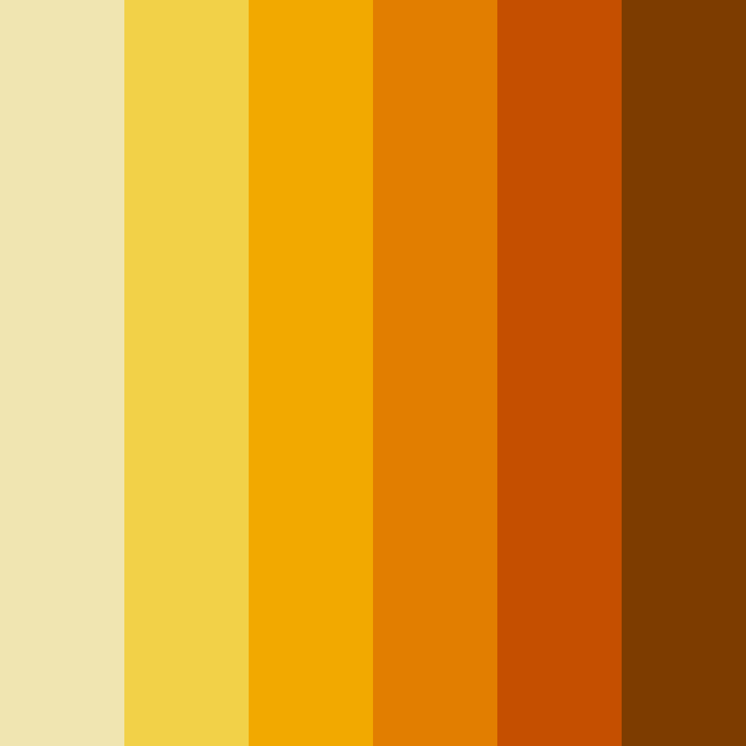 Download golden ember glow color palette PNG image (square)